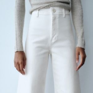 Zara Marine straight wide leg jeans 2